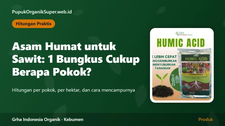 Asam Humat untuk Sawit: Satu Bungkus Cukup untuk Berapa Pokok?