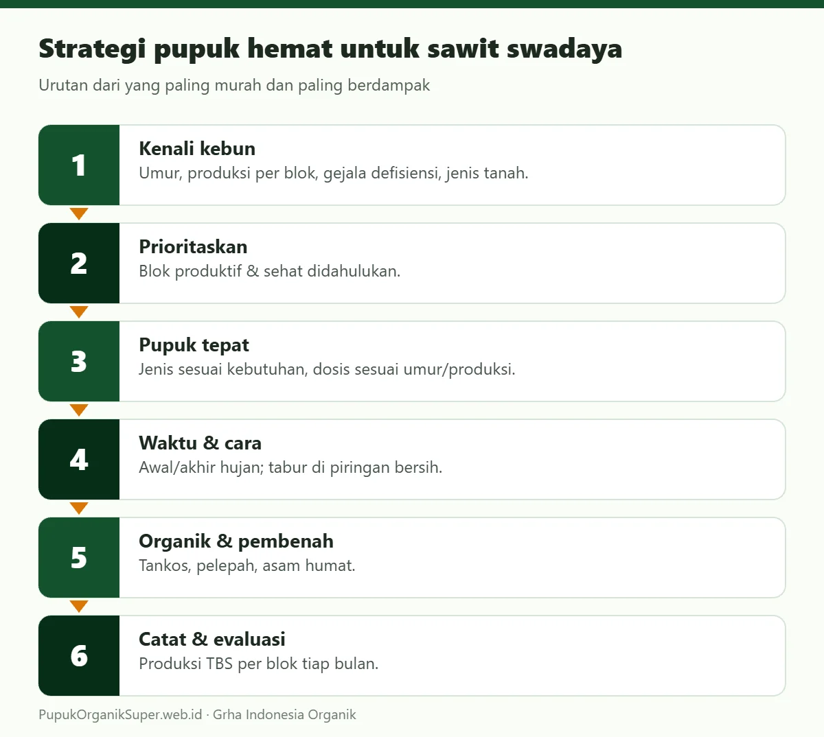 Strategi pupuk hemat untuk sawit swadaya
